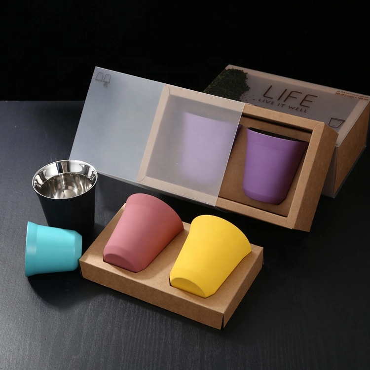 2022 Hot Selling Stainless Steel Tumbler Cup 80ml 160ml Insulated Nespresso Cups Thermo Outdoor Portable Coffee Mug