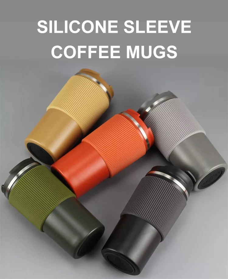 Amazon Top Seller Coffee Mug Vacuum Flask Thermos ABS Plastic Body Top Quality 480ml Capacity Stainless Steel Mugs Luxury Space