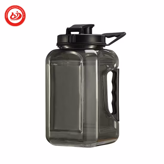Bouteille d'eau de sport en plastique sans BPA de 2,4 L pour le fitness, la salle de sport et les sports de plein air